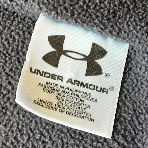 UNDER ARMOUR Infrared Storm Coldgear Fleece Lined Blue Cotton Blend Jacket Sz XL - Picture 7 of 8
